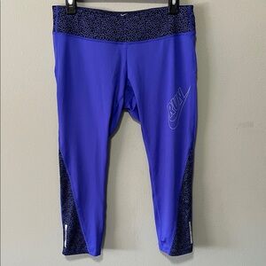 Nike Purple Leggings with Black Accents